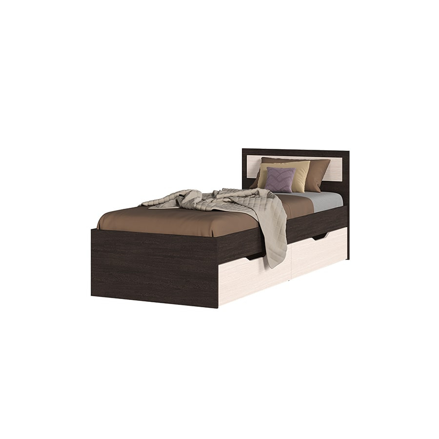 Кровать с ящиками 0,8м "Гармония" КР 607 приобрести в Томске