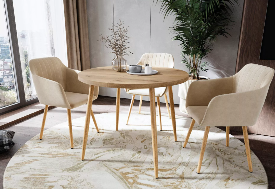 Стол "Поло" 32 CRAFT М бабочка, ЛДСП (900/300) Бунратти / черный/ПВХ Бунратти приобрести в Томске