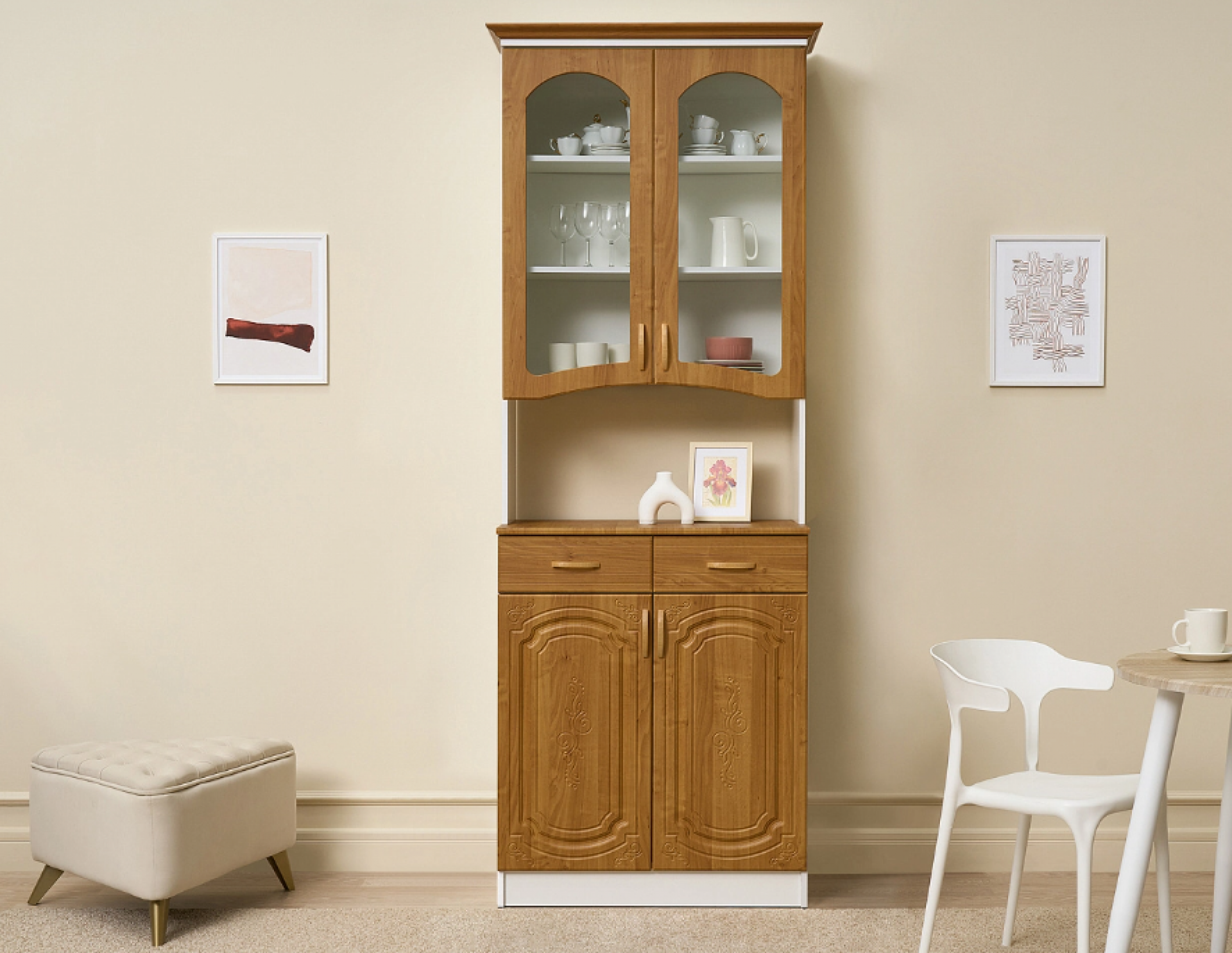 Буфет 2-х створчатый &quot;Лиза-2&quot; Ольха