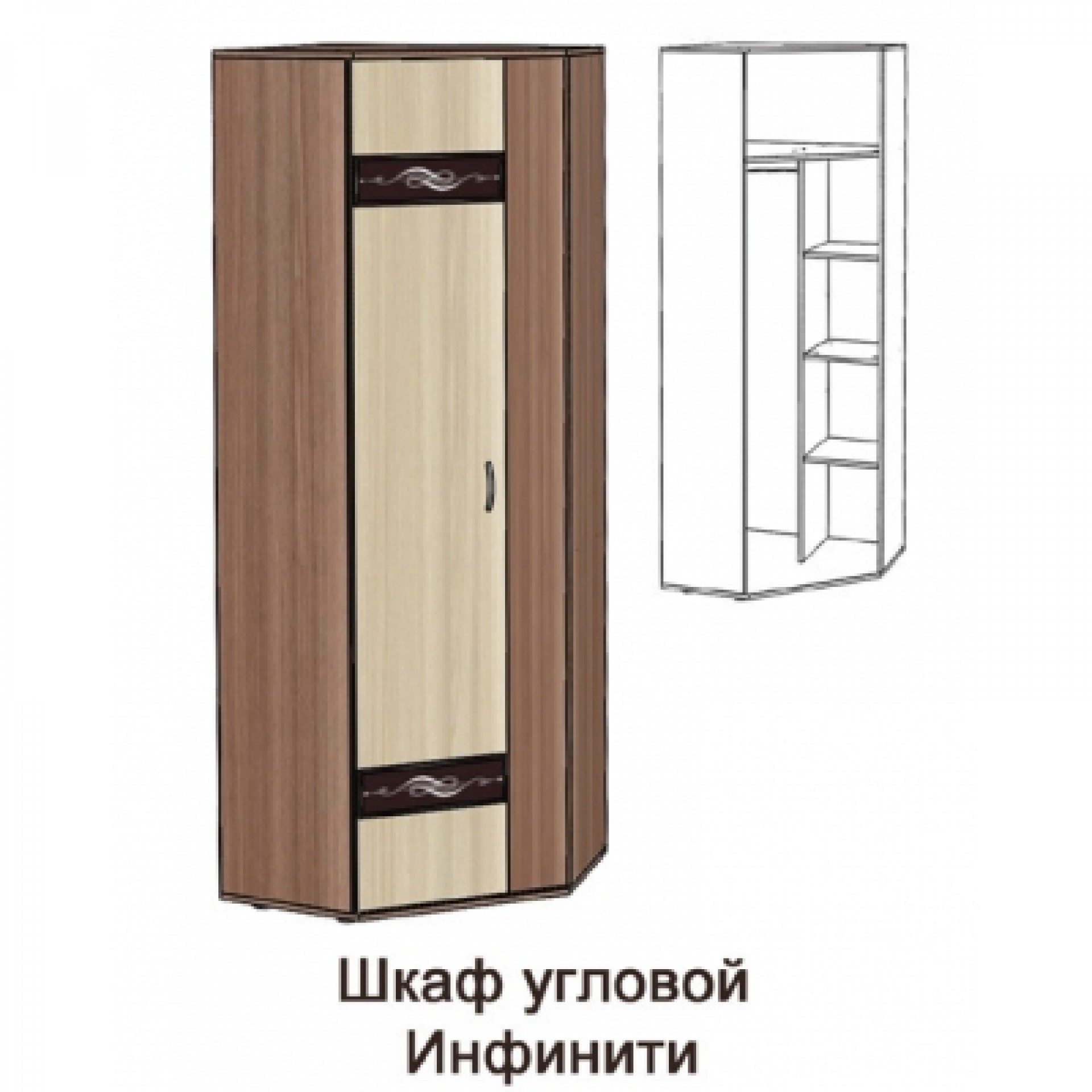 Шкаф угловой прихожей &quot;Инфинити&quot;