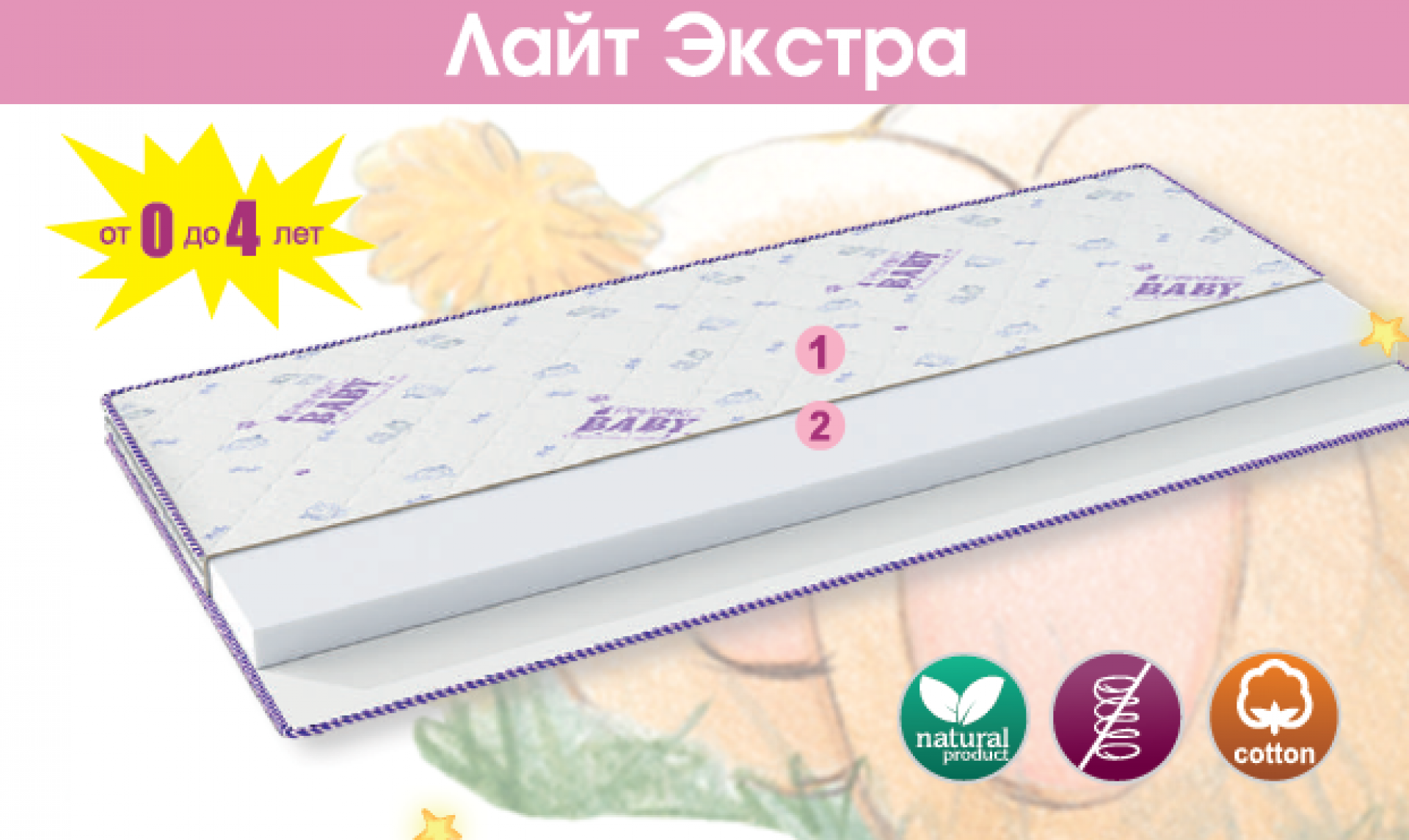 Матрас детский &quot;Бэби Лайт Экстра&quot;