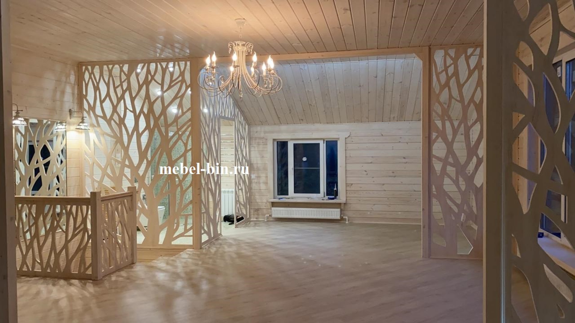 Перегородка межкомнатная из дерева