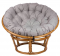 Кресло-качалка "Papasan CHAIR" с подушкой мед